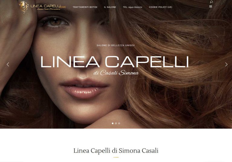 Sito web Linea Capelli a Santarcangelo di Romagna (RN) - vista desktop